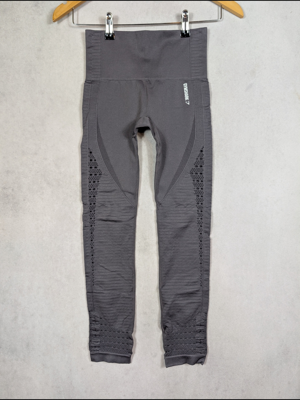 Gymshark Gray High Waisted Seamless Leggings Women's Size XS